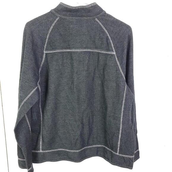 Tommy Bahama Sweater Mens M Jacket Pullover Quarter Zip Preppy Mock Neck - Picture 6 of 7